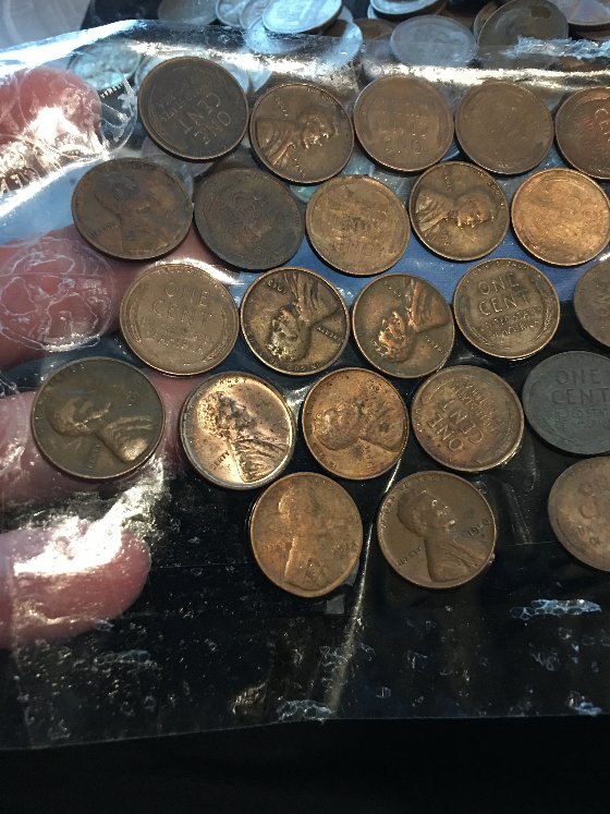 Wheat-Penny-Lot-Sent-With-Taped