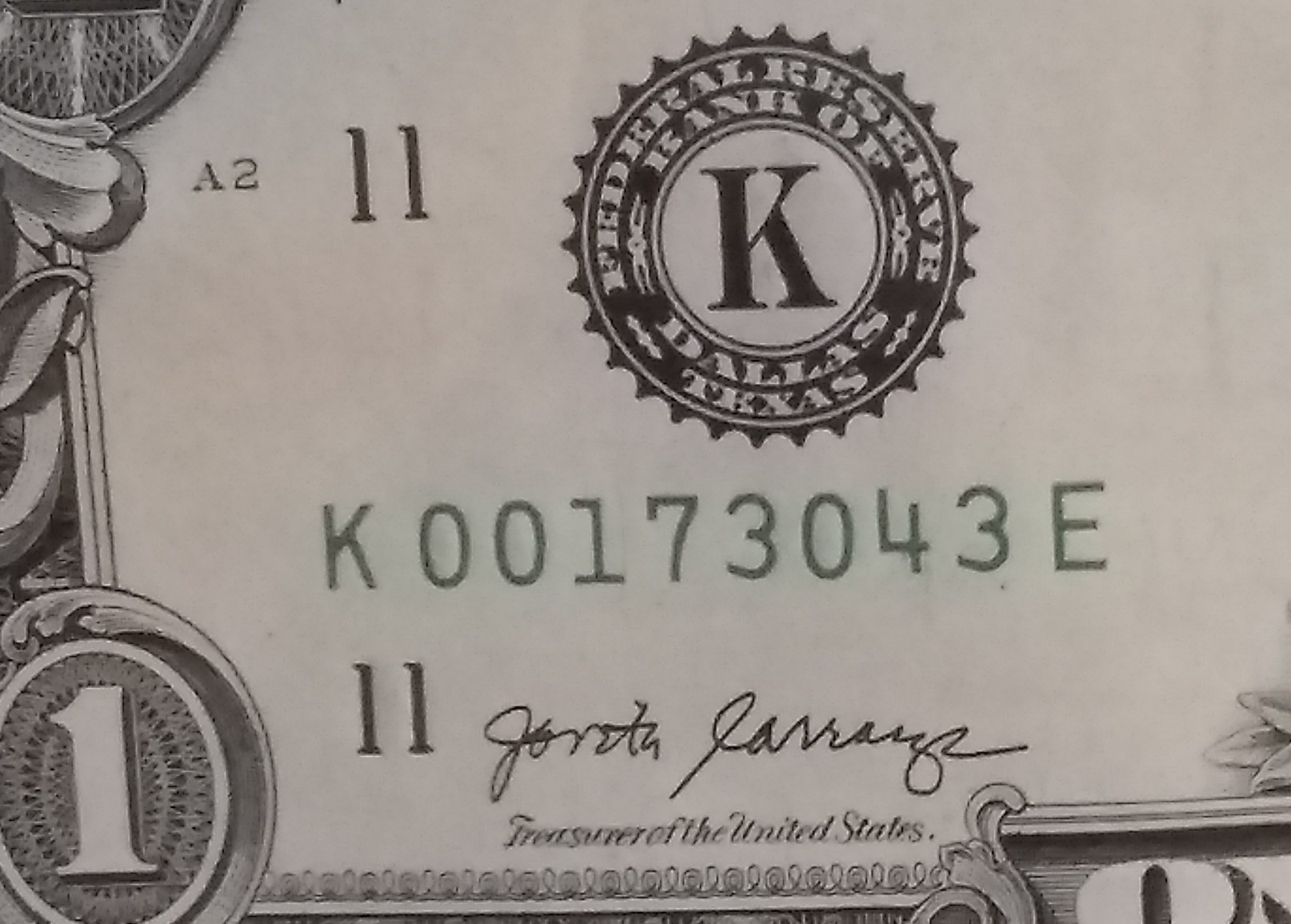 Series-2017-1-Dollar-Missalinged-Serial-Number