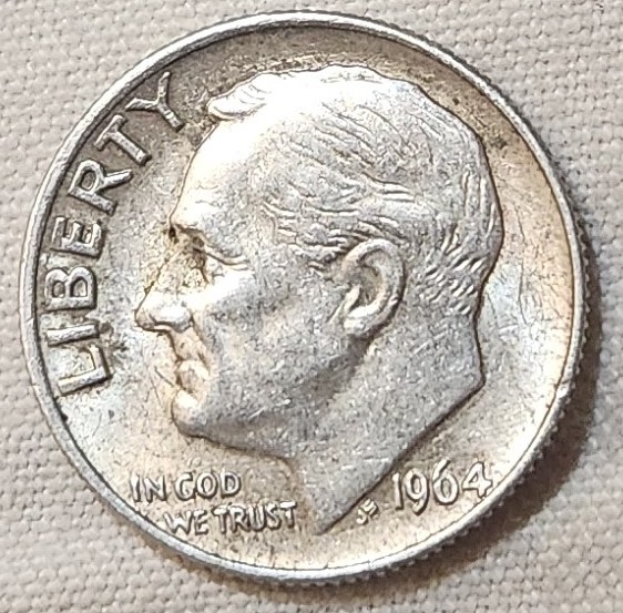 New-1964-Roosevelt-Dime-Error?-Missing-Fig-Leaves--On-Reverse