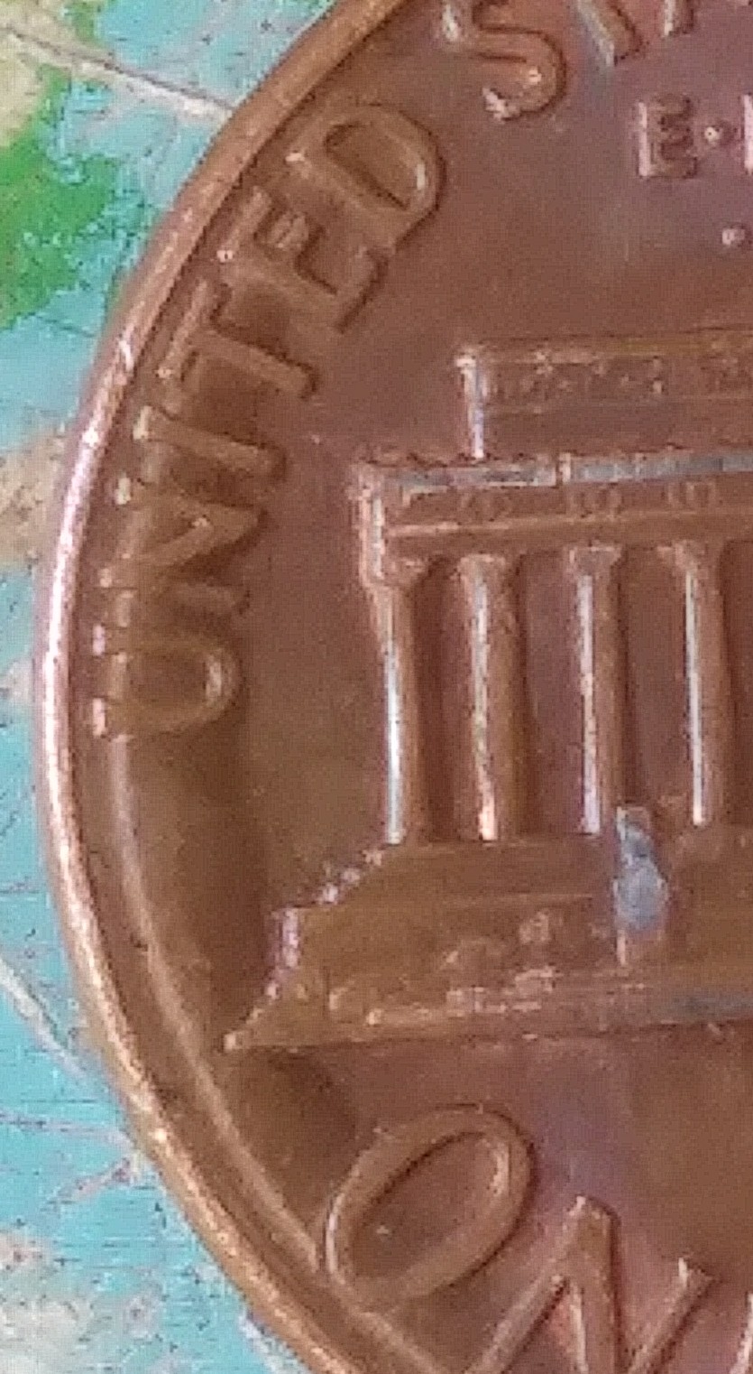1989-Penny-Look-Like-The-Dye-Sloped-On-Back-Side