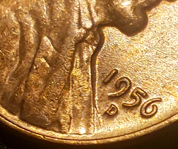 1956-D-1-Cent-With-Extra-Vest/Bust-South-Of-MM