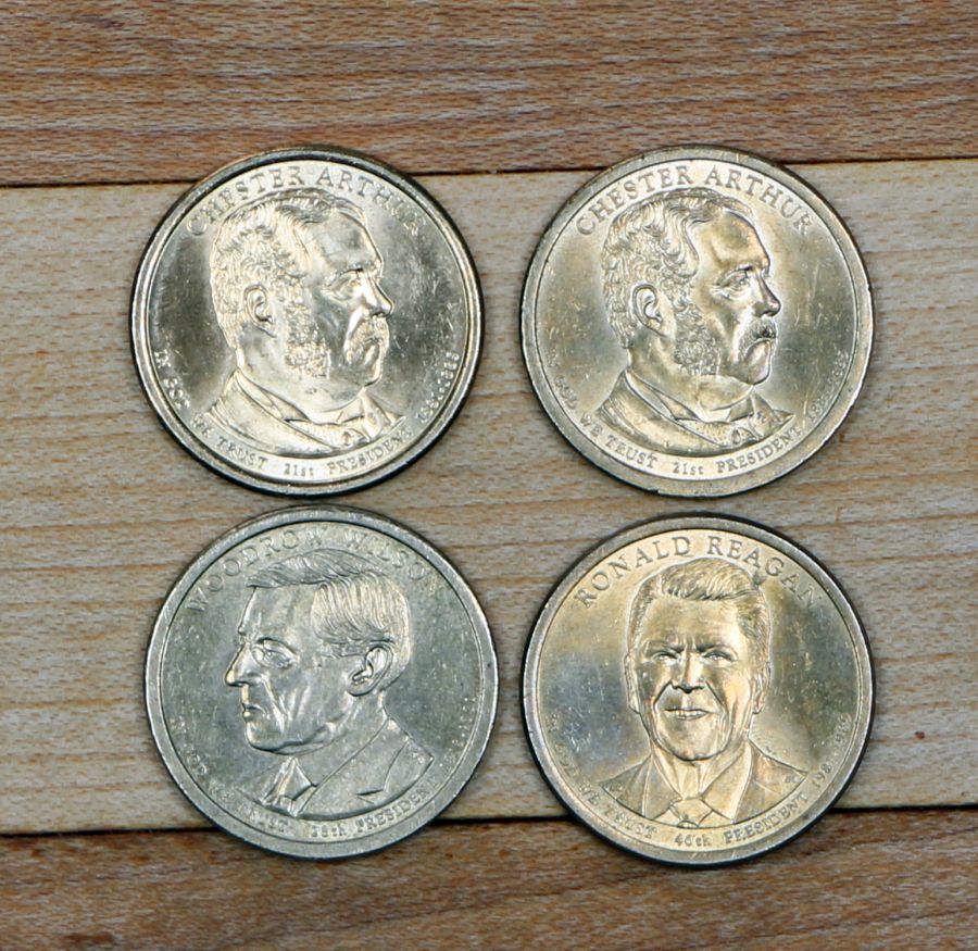 US-Small-Dollar-$1-Coins-SBA-,-Sacagawea,-Presidents-&-American-Innovation