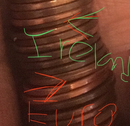 Two-Foreign-Coins-In-One-Roll-Pennies!