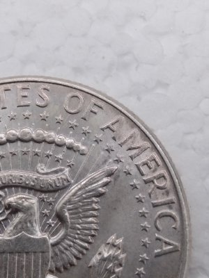 1964-P-Kennedy-Half-Dollar---Unusual-Different-Surfaces