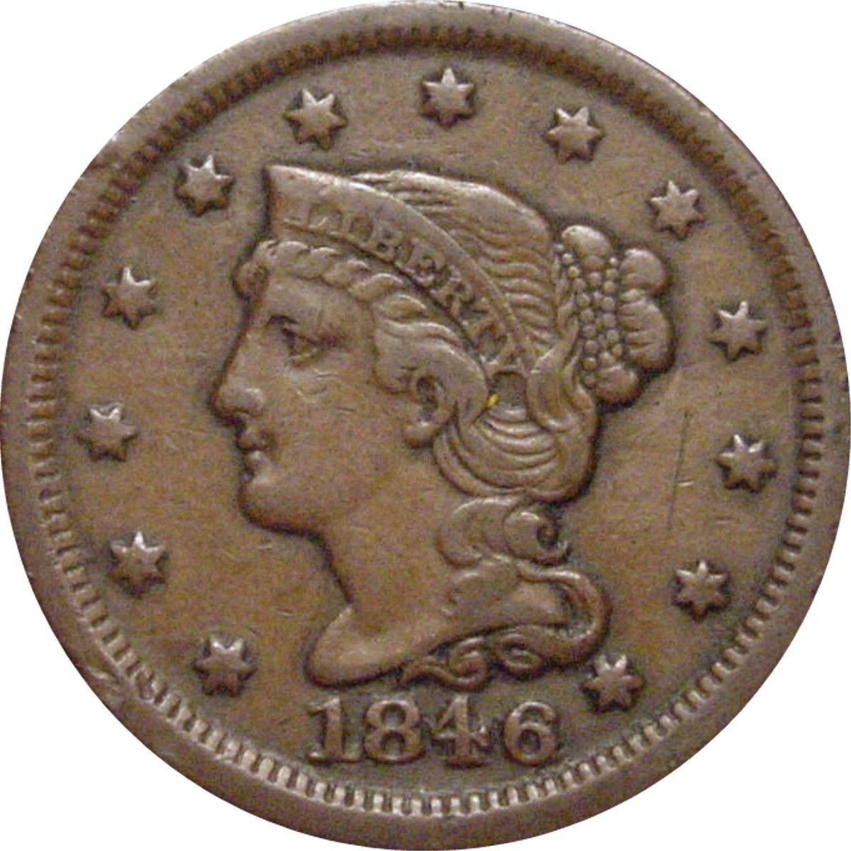 1846-Large-Cent-And-1945-Walking-Liberty-Half-Dollar-For-Grading