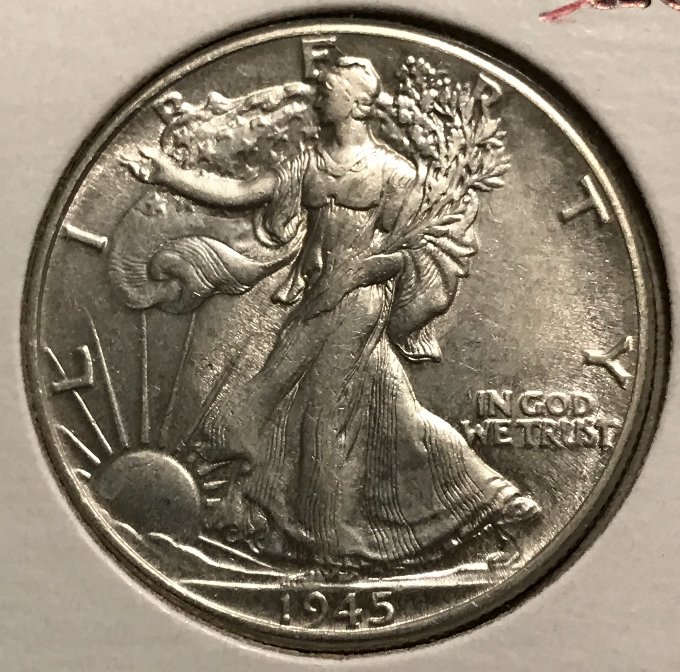 1846-Large-Cent-And-1945-Walking-Liberty-Half-Dollar-For-Grading