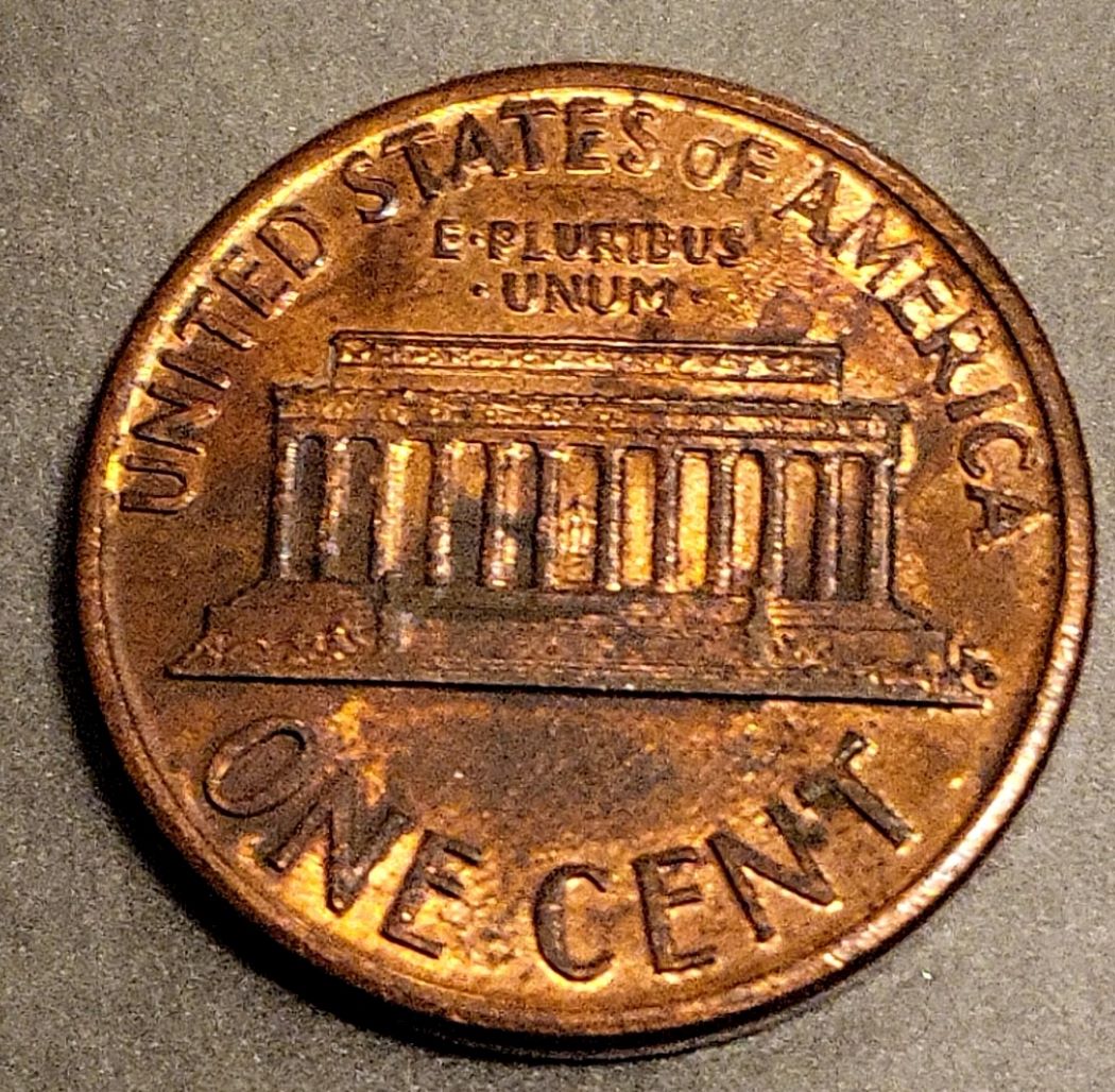 1991-Lincoln-Penny-Diecrack-/-Diebreak