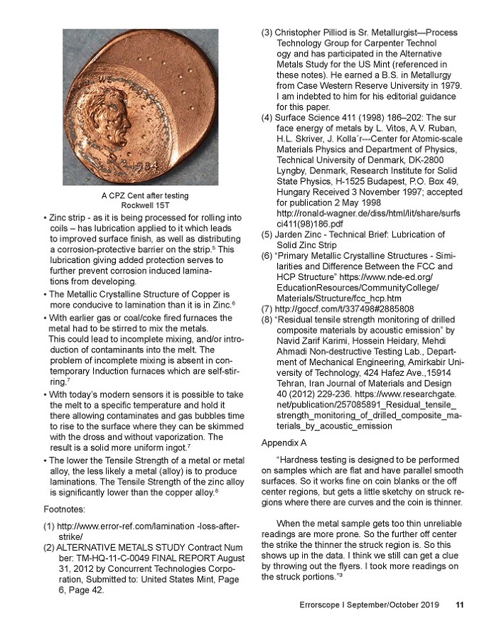 Coneca-Errorscope:-Why-Are-Copper-Plated-Zinc-Cents-Resistant-To-Lamination