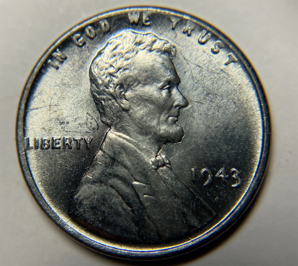 1943-P-LWC-Retained-Die-Break-Obverse-And-Reverse