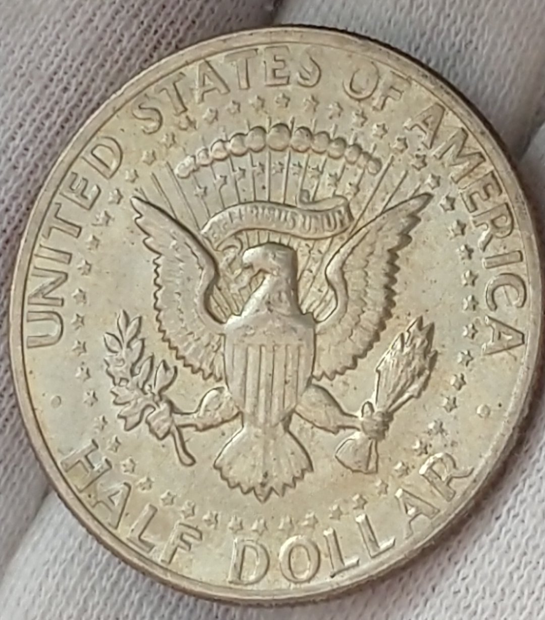 1971-D-Kennedy-Half,-Toning-Or-Damage?