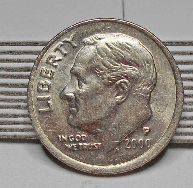 2000-P-Dime-With-Misaligned-Die---Obverse