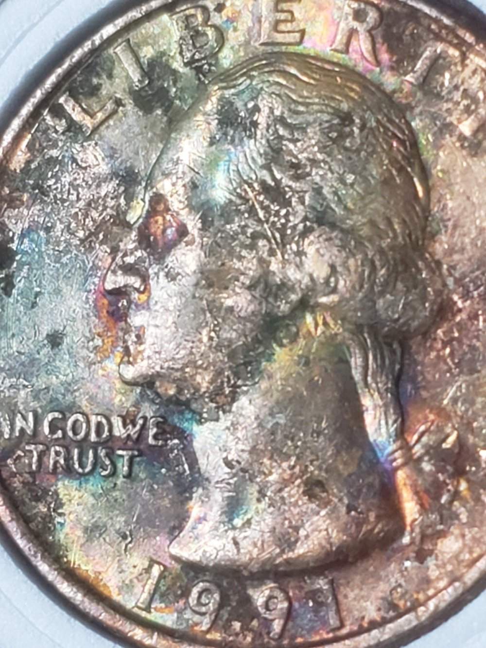 1991-Quarter-Missing-Clad-Or-Improperly-Annealed?