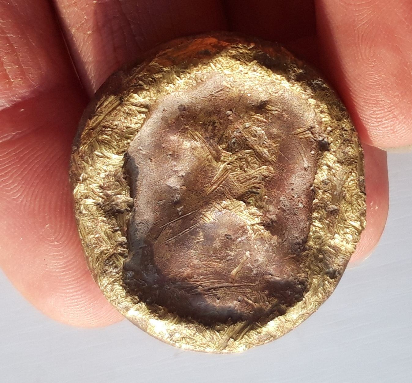 Unknown-Gold-Disk--North-Wales,-UK