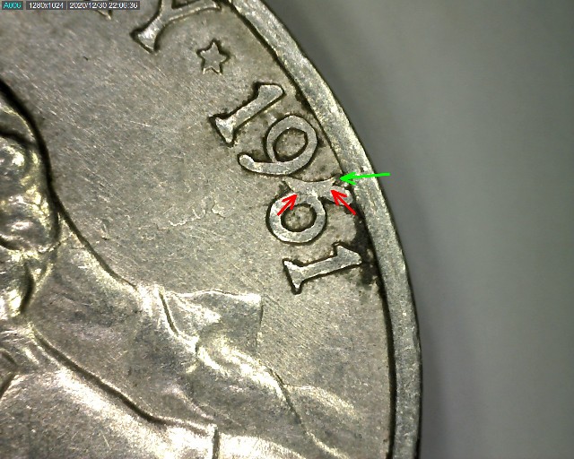 1961-Nickel---Possible-Planchet-Delamination-And-Struck-Through-On-Date
