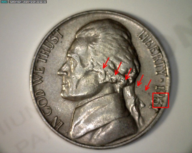 1961-Nickel---Possible-Planchet-Delamination-And-Struck-Through-On-Date