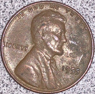 1955-Penny-With-Extra-Metal-Under-Chin.