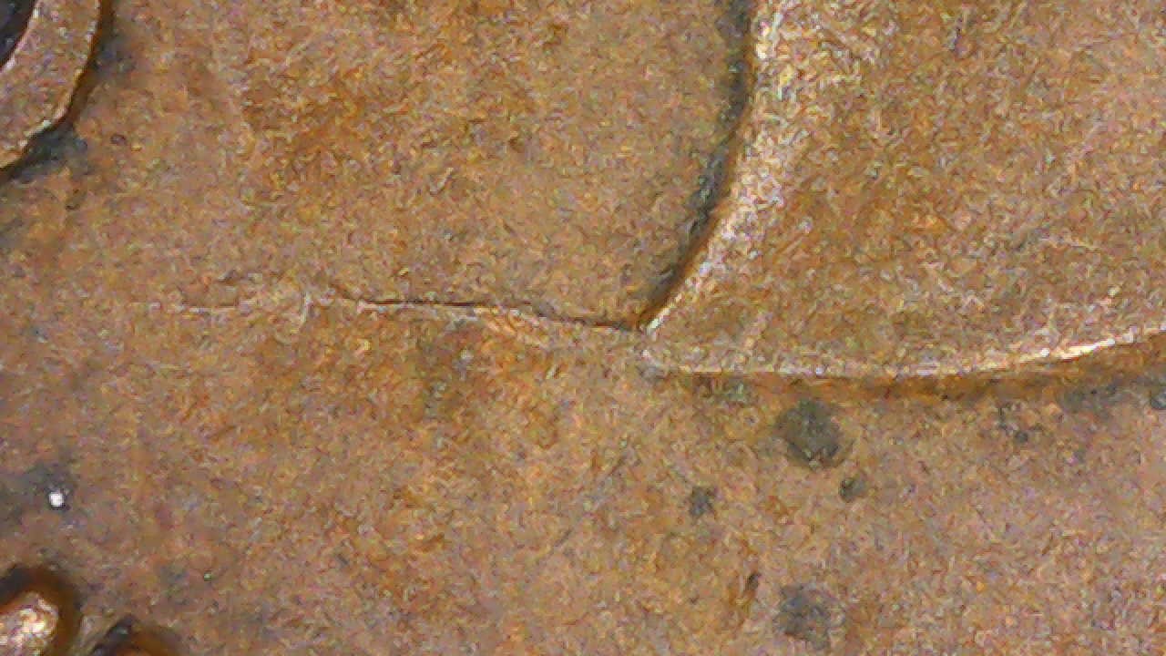 Canadian-1940-Penny,-Wicked-Looking-Die-Crack-Under-Both-Sides-Of-King.-Magnified-Pics