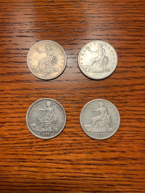 1875-And-1877-Trade-Dollars