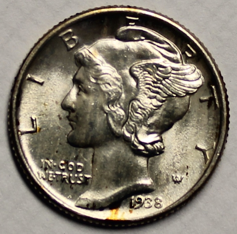 1938-Mercury-Dime-For-Grading