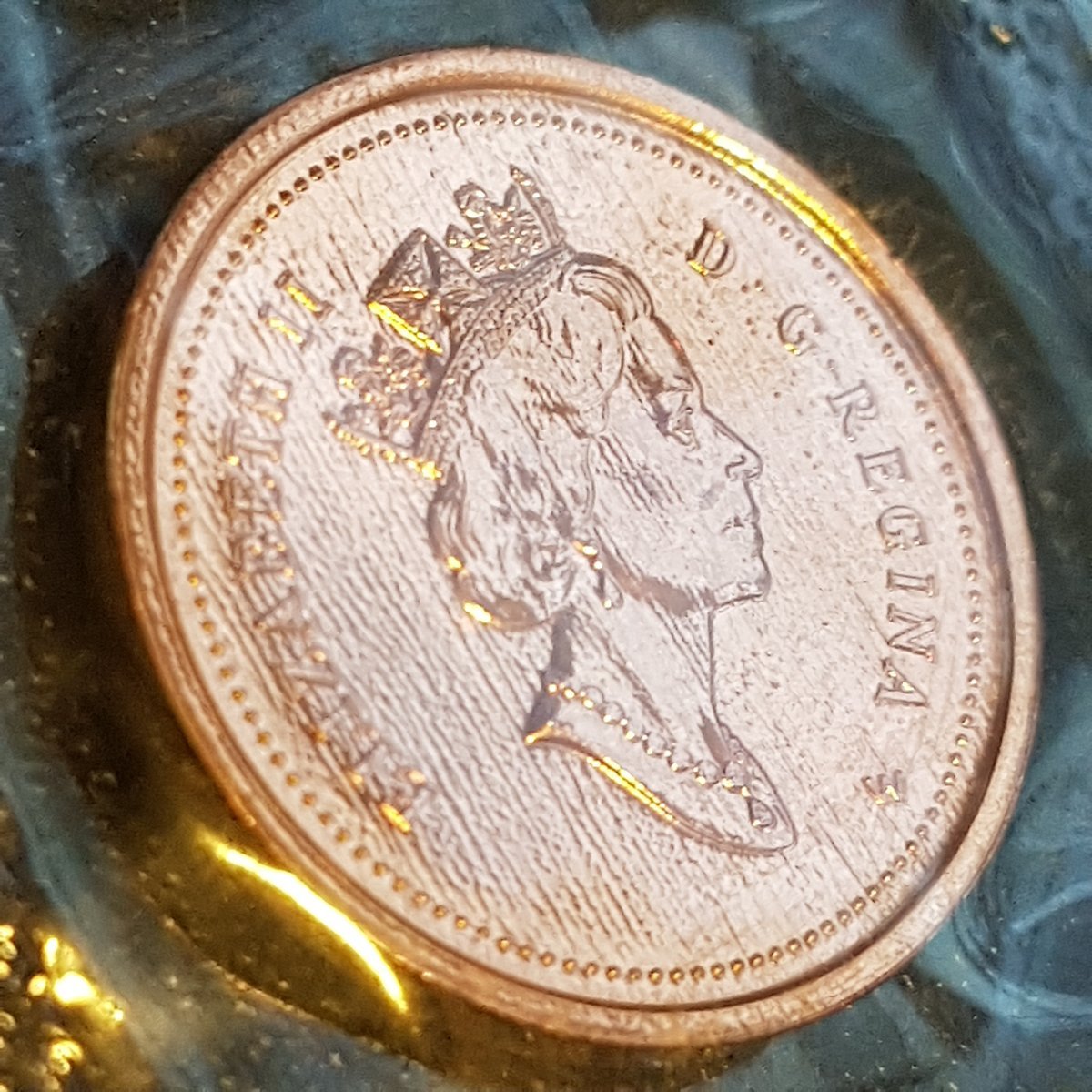2000-1-Cent-Copper-Plated-Zinc-Planchet-With-Plating-Error