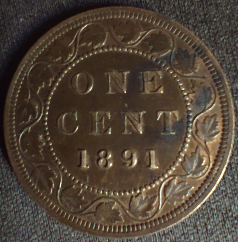 1891-Canadian-1-Cent.-Large-Leaf,-But-What-About-The-Date?