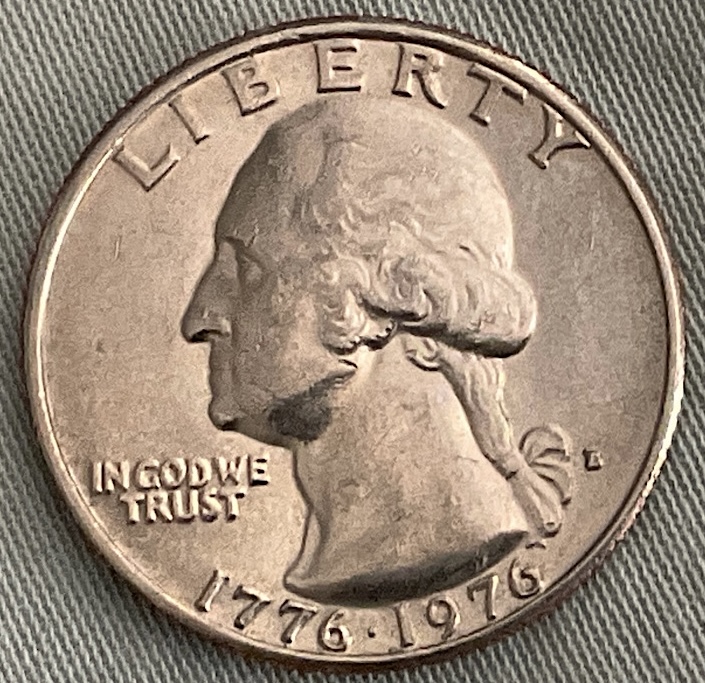1976-D-Washington-Bicentennial-Quarter---Die-Crack-And-Doubling?