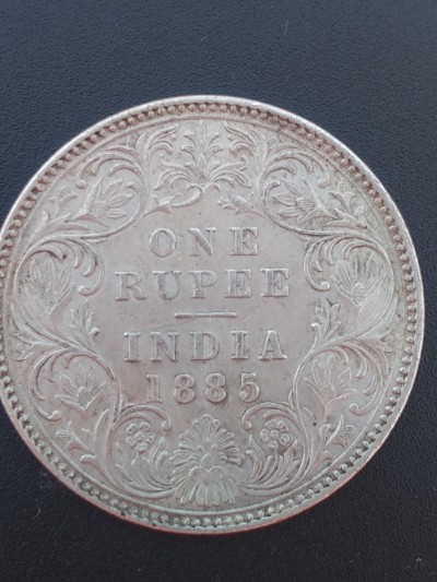 1885-One-Rupee-Silver.