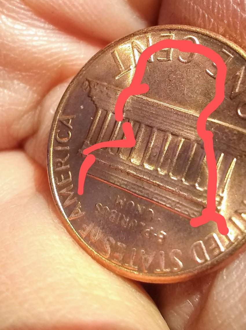 1985-D-Lincoln-Cent-Strike-Through-