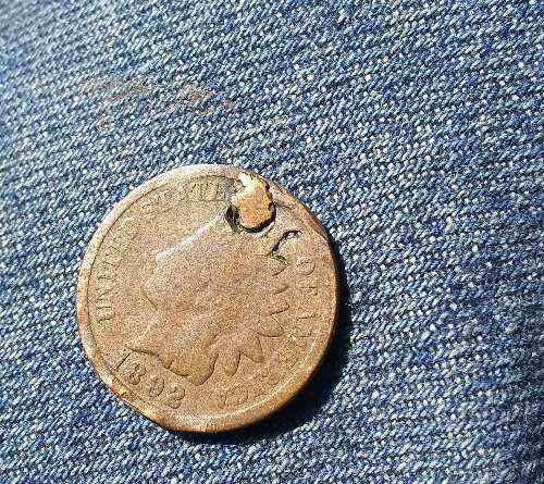 1892-Indian-Head-Penny-With-Interesting-Error/Damage?