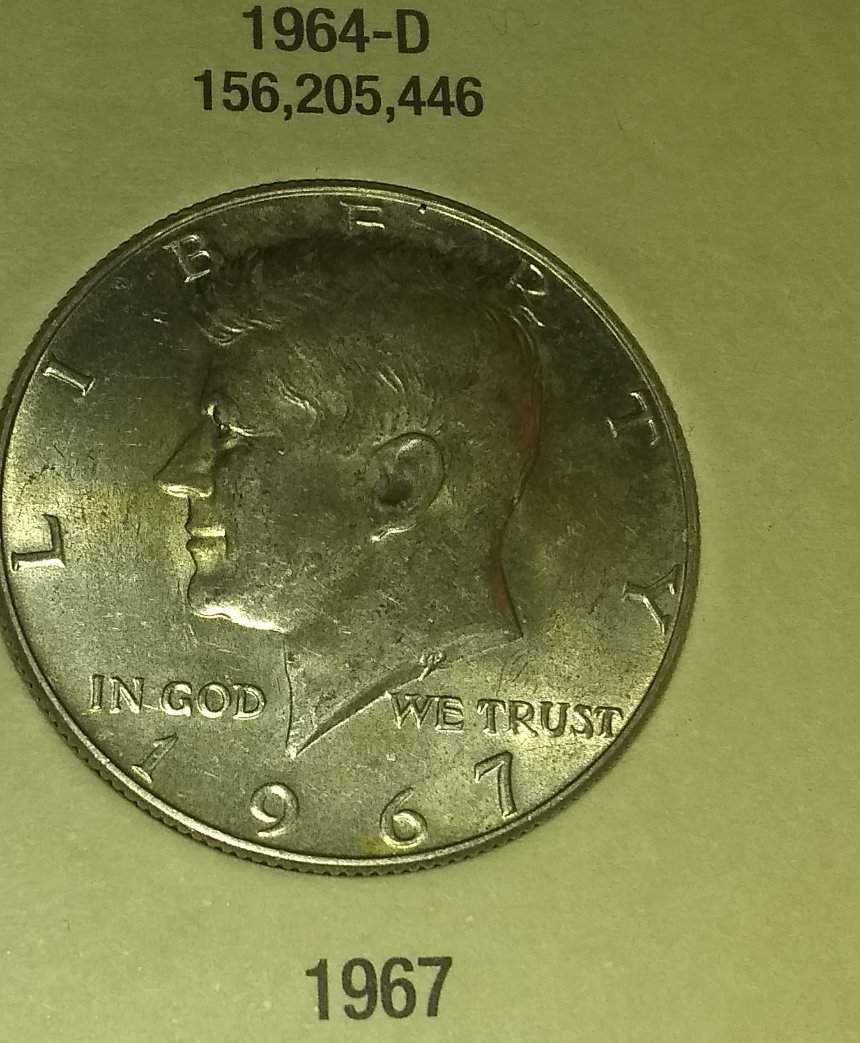 Girlfriend-Score's-1952,1964,1967,1968-Half-Dollar-In-One-Roll