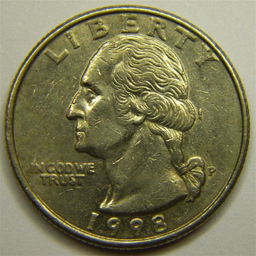 1998-P-Washington-Quarter-What-Is-This-Metal-Piece-On-Obverse?
