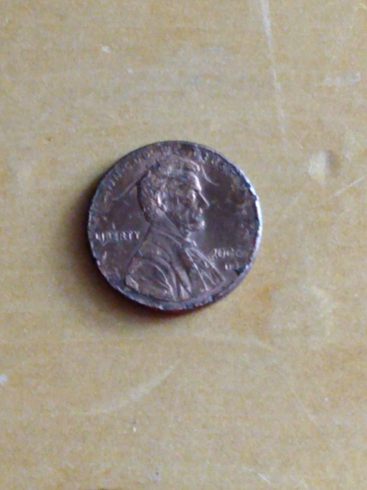 2006-Lincoln-Penny-Different-Colors-On-Opposite-Sides