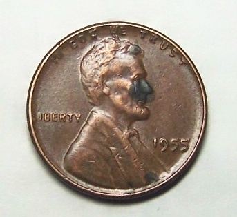 1955-Poor-Man's-DDO-Wheat-Cent---With-Splitting-Headache-Die-Cracks