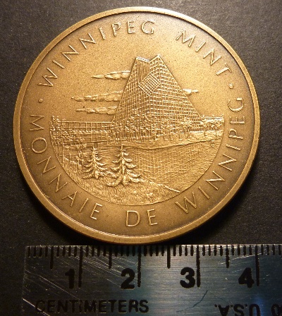Royal-Canadian-Mint---1976-Inauguration-Medal-Of-Winnipeg-Plant