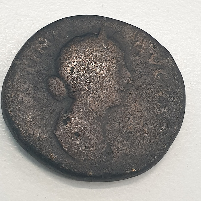 Roman-Sesterce,-Faustina-Maybe?