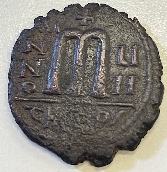 Byzantine-Follis,-Emperor-Unclear