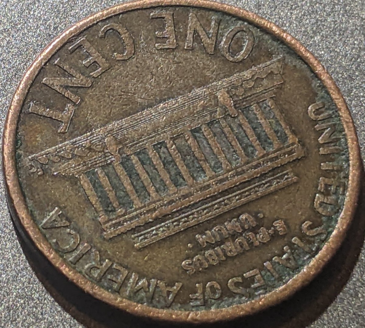 1996-Penny-With-Weird-Lettering-And-Symbols-Is-It-A-Error