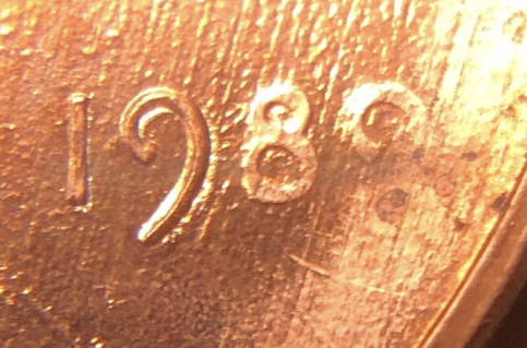 1988-83?-Lincoln-Cent---Serious-Die-Shift-To-The-South
