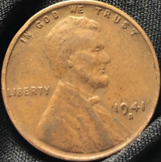 1941-S-LWC-Many-Errors?!-Cracked-Planchet,-Wheat-Stalk-Tear,-Strike-Thru?