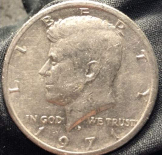 1971--D-Kennedy-Half---Double-Eye-Lid!