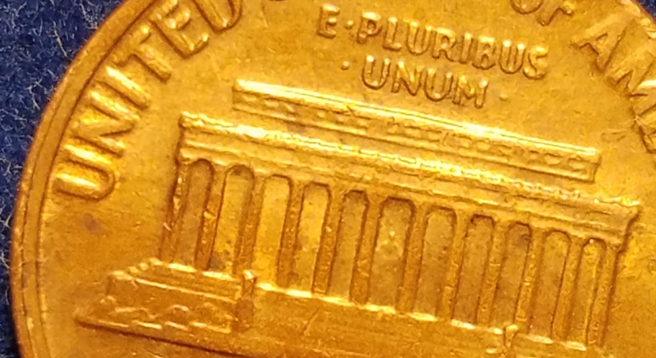 1969-D-Penny-Off-Center-Strike-And-Floating-Roof-Error