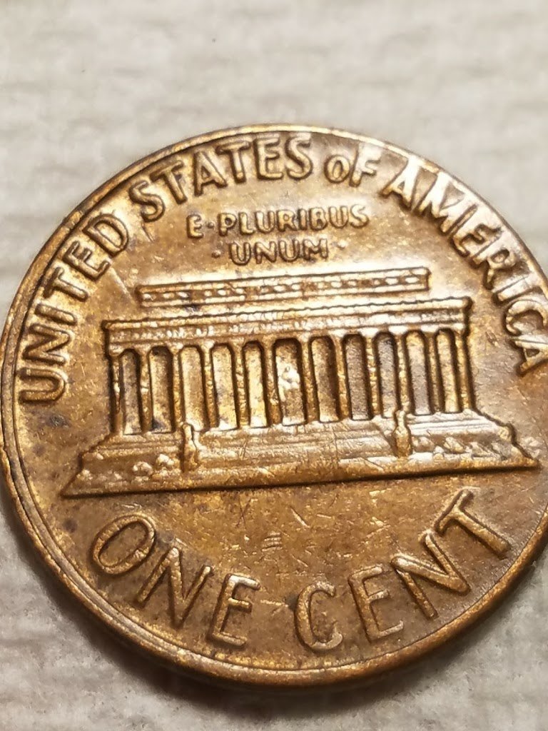 1969-D-Penny-Off-Center-Strike-And-Floating-Roof-Error