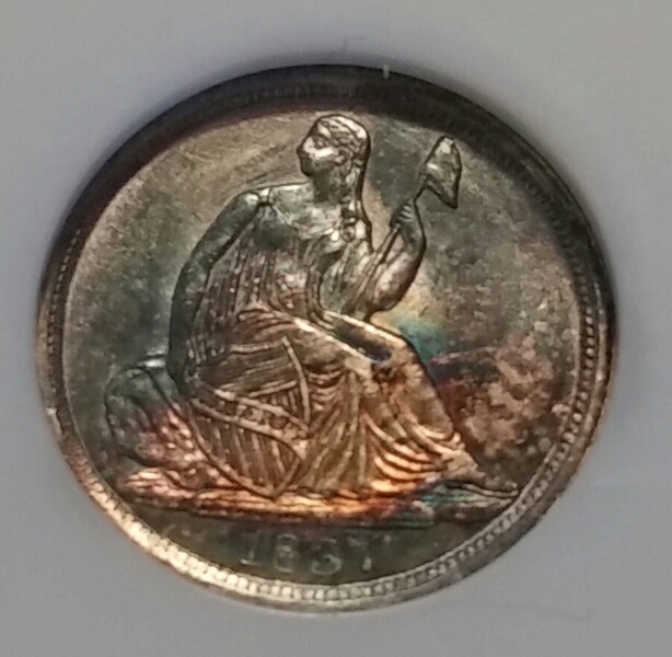 Toning-1837-Half-Dime