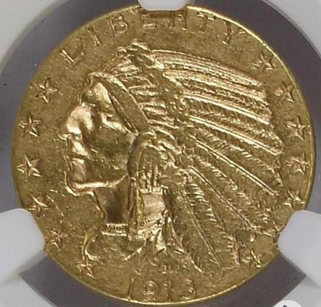 1913-S-Weak-S-$5-For-Grading-More-Images