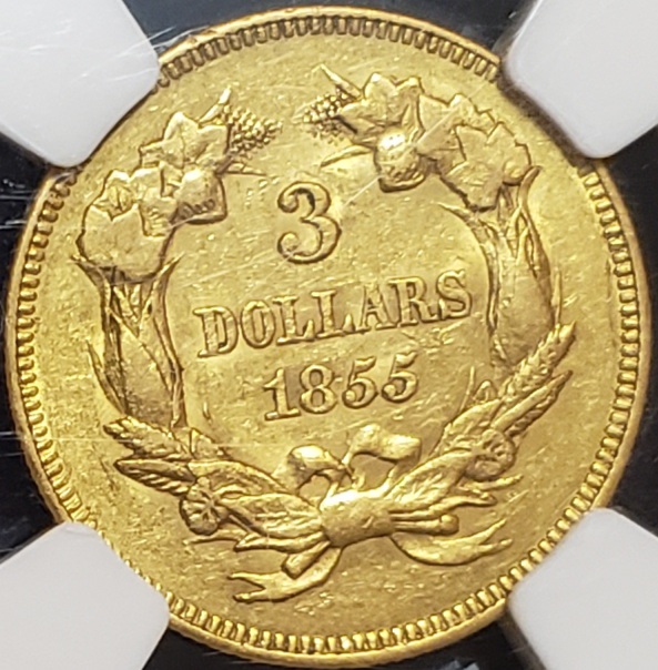 1855-$3-Gold-For-Grading-More-Pictures