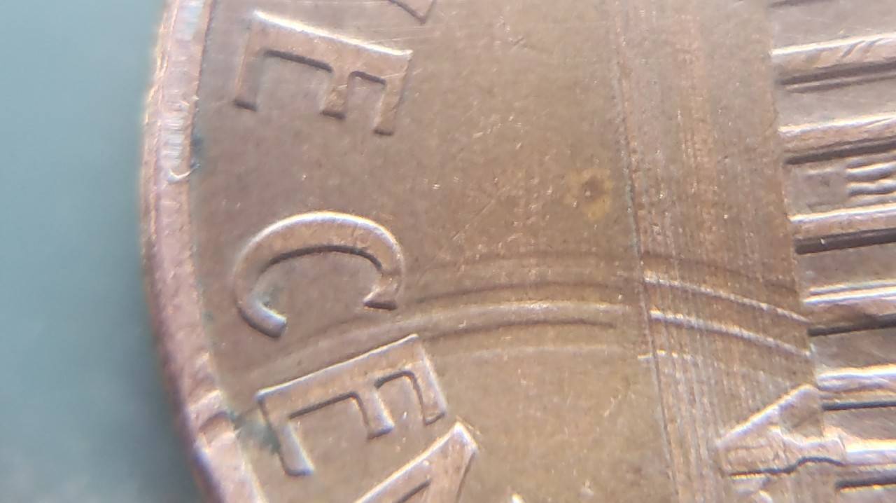 1993-Penny-Multi-Struck-Coin-With-Lots-Of-Die-Chips-And-Die-Crack?