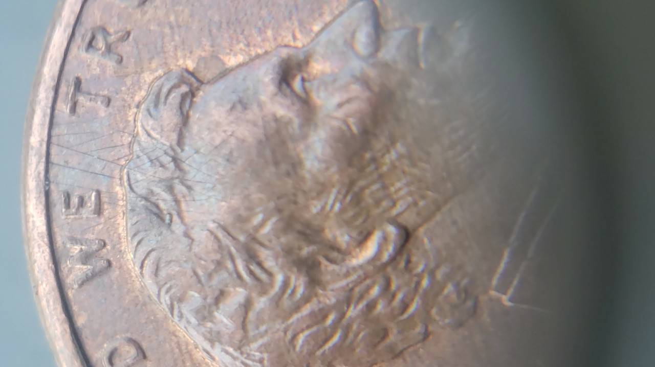 1993-Penny-Multi-Struck-Coin-With-Lots-Of-Die-Chips-And-Die-Crack?