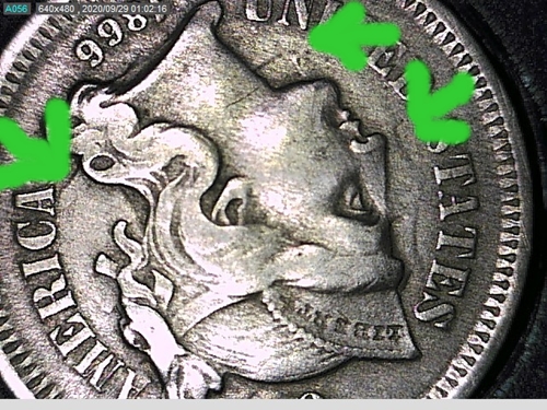 1866-3-Cent-Nickel-Die-Clash!