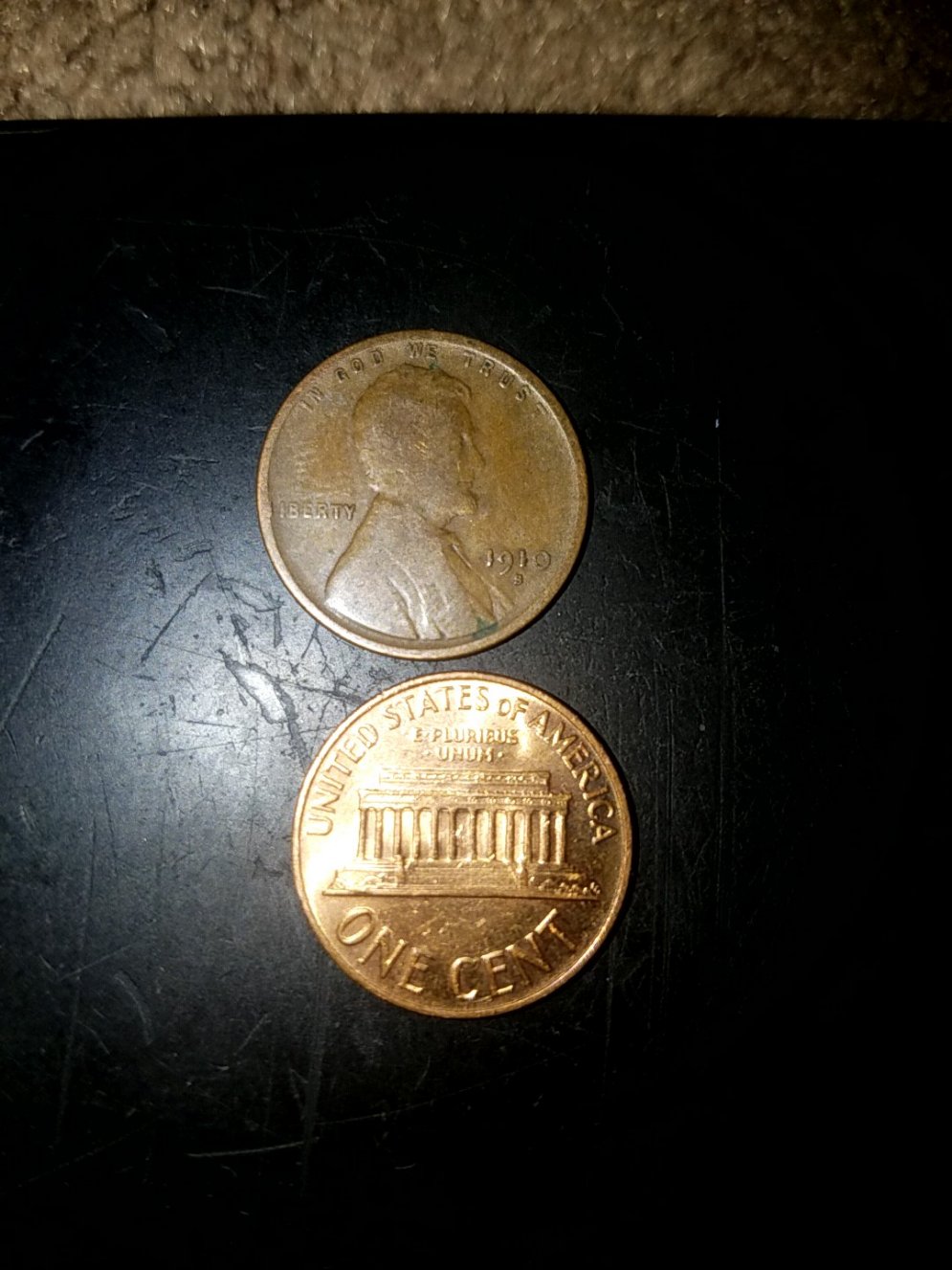 1910-S-Mint-Wheat-1946-Copper-Wheat-And-A-Couple-Others