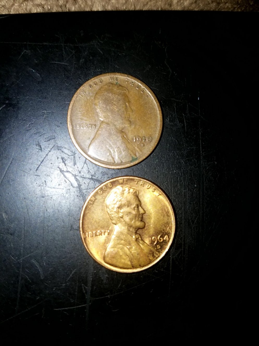 1910-S-Mint-Wheat-1946-Copper-Wheat-And-A-Couple-Others